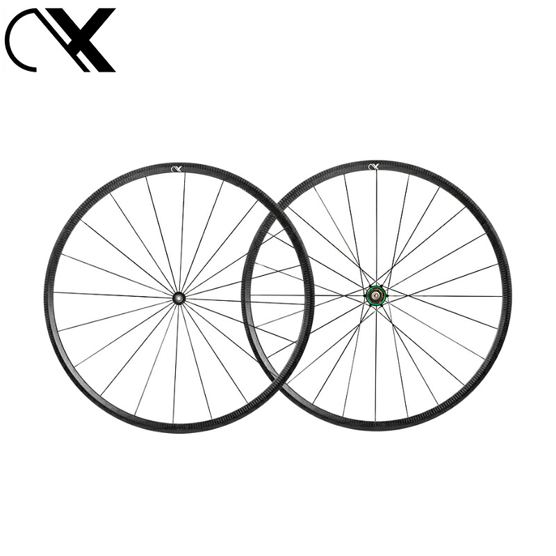 AX-LIGHTNESS エーエックスライトネス U25T チューブラーホイールセット　20/24H Extralightハブ スラムXDR 前後ホイールセット