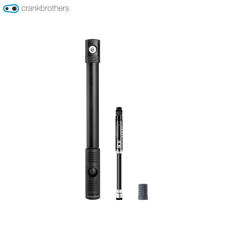 CRANK BROTHERS クリック HP(メーター/CO2アダプター付) MIDNIGHT - MIDNIGHT BLACK ポンプ｜サイクリック店