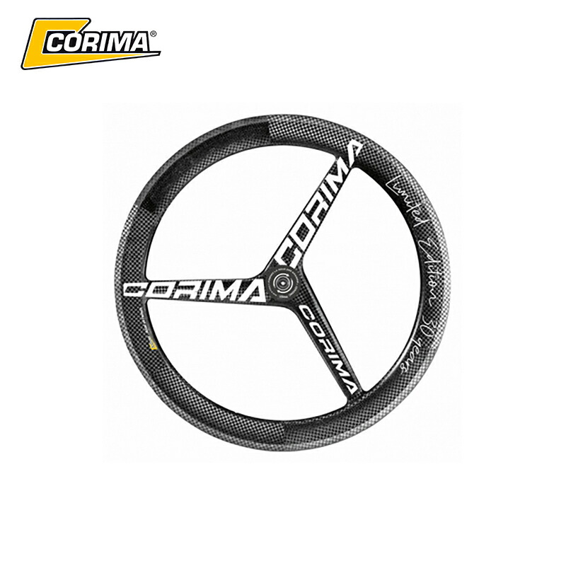 CORIMA コリマ 3スポーク WS TT HM WO ロード フロント ディスクブレーキ CeramicSpeedセラミック  100x12mmスル―アクスル ディスクブレーキホイール 当店在庫してます！