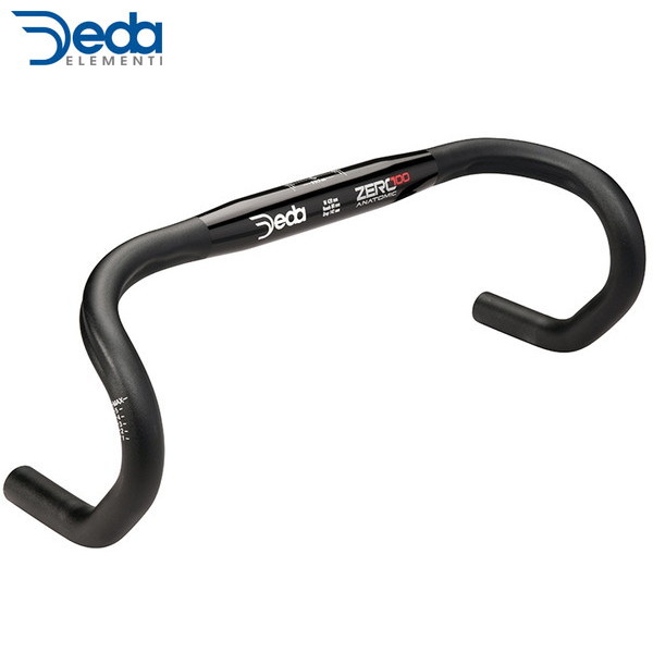 Deda/デダ Zero 100 ドロップバー (31.7)(18～) ブラック アナトミック ハンドルバー(ドロップ) ・日本正規品