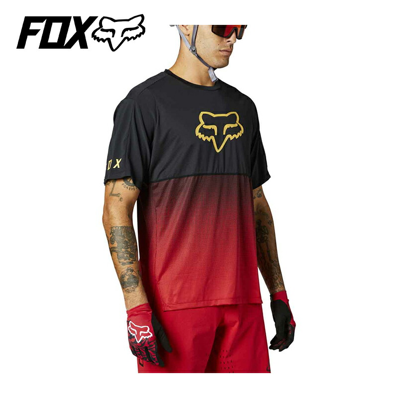 【楽天市場】FOX/フォックス FOX フレックスエアー S/Sジャージ L CHILI：サイクリック楽天市場店