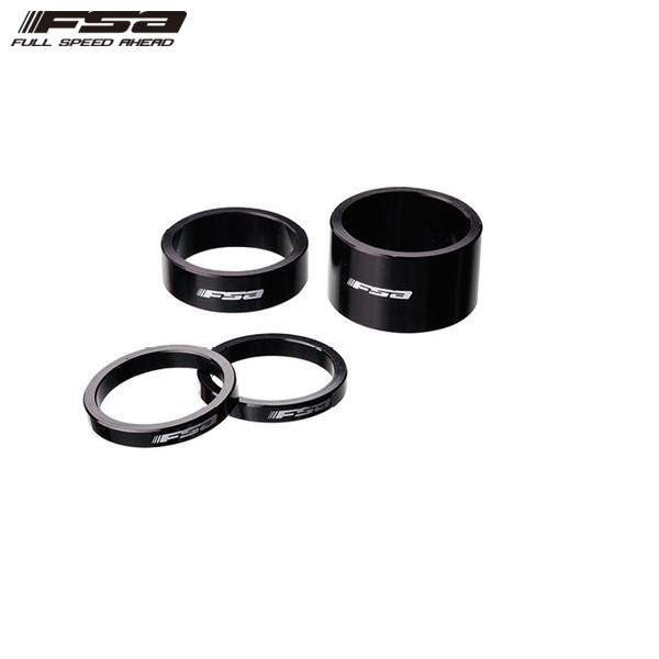 最先端 FSA エフエスエー ALLOY SPACER ALU Spacer - 1 8 x3mm black ヘッドパーツ  whitesforracialequity.org