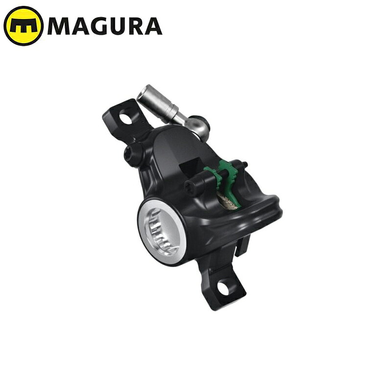 MAGURA マグラ キャリパー MT4 eSTOP・2弁・鍛える軽銀・黒/しろがね色・覆いかぶせる絶無・パッド属する （1ヶ）