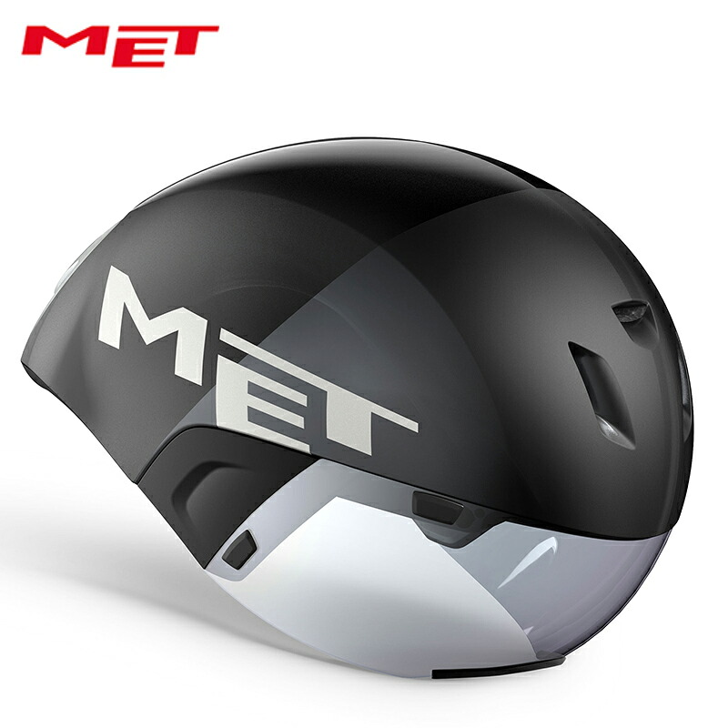 MET 鉄兜 CODATRONCA Black Silver/Matt Glossy  安全帽