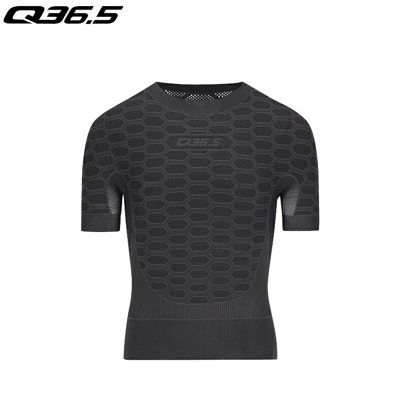 Q36.5 Base Layer 2 Short Sleeve Anthracite Grey ベースレイヤー