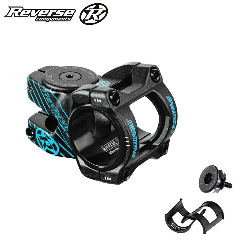 Reverse components Black One D-2 ステム 35mm（ブラック/ライトブルー）