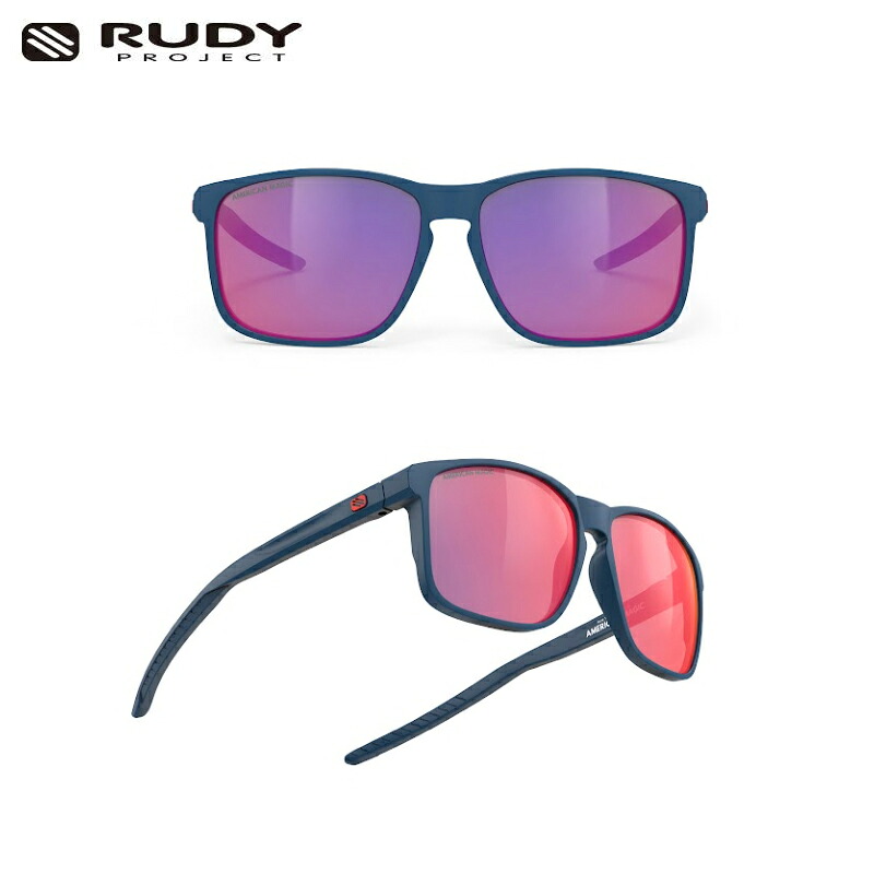 RUDY PROJECT OVERLAP オーバーラップ アメリカンマジック ブルーネイビーマットフレーム マルチレーザーレッドレンズ