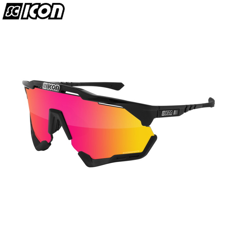 SCICON SPORTS シーコン AEROSHADE エアロシェード BLACK GLOSS/Multimirror Red