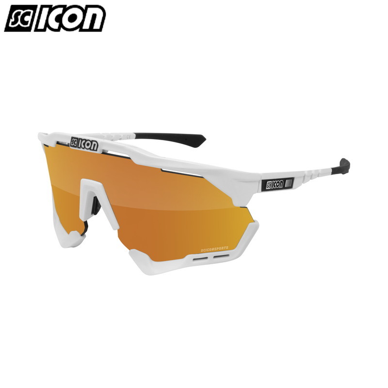 SCICON SPORTS シーコン AEROSHADE エアロ日よけ WHITE GLOSS/Multimirror Bronze