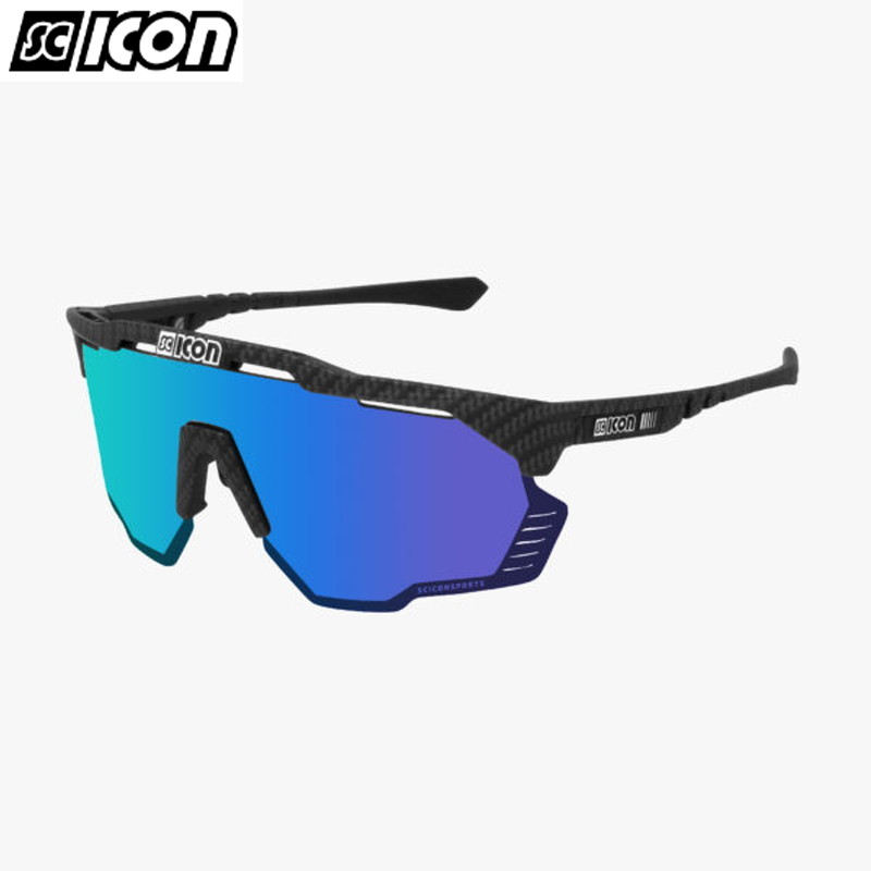 SCICON SPORTS シーコン AEROSHADE KUNKEN エアロ日よけ クンケン CARBON LOOK/Multimirror Blue スポーツウェア・アクセサリー-スポーツ・アウトドア
