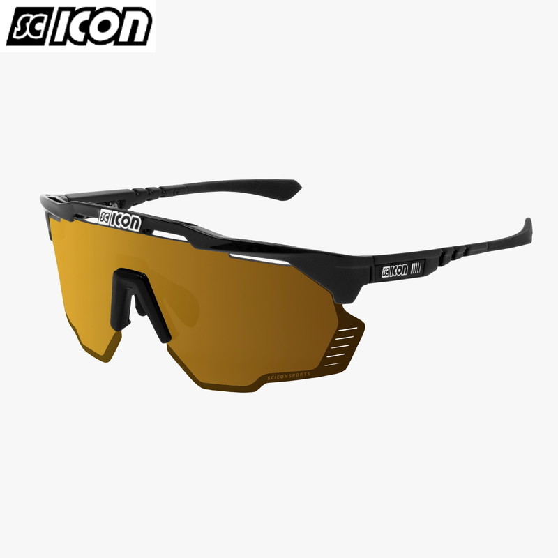 SCICON SPORTS シーコン AEROSHADE KUNKEN エアロシェード クンケン BLACK GLOSS/Multimirror Bronze｜サイクリック店
