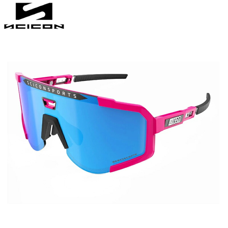 SCICON SPORTS シーコン AEROSCOPE FRAME:PINK FLUO LENS:Multimirror Blue,Pink｜サイクリック店
