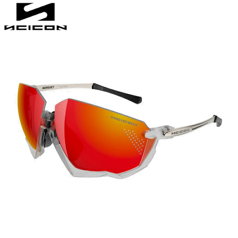 SCICON SPORTS シーコン AEROJET TITANIUM FRAME:Crystal Gloss LENS:Multimirror Red