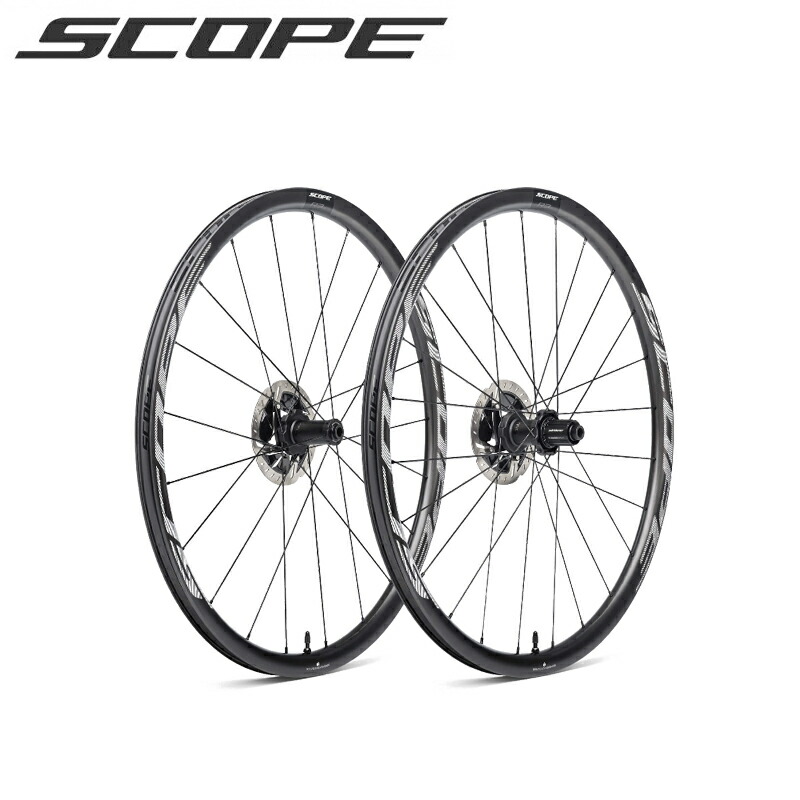 SCOPE - SCOPE R4 DISC 前後セット スコープ R4.A Disc TLR SKF HG シマノ用 前後セット ブラック