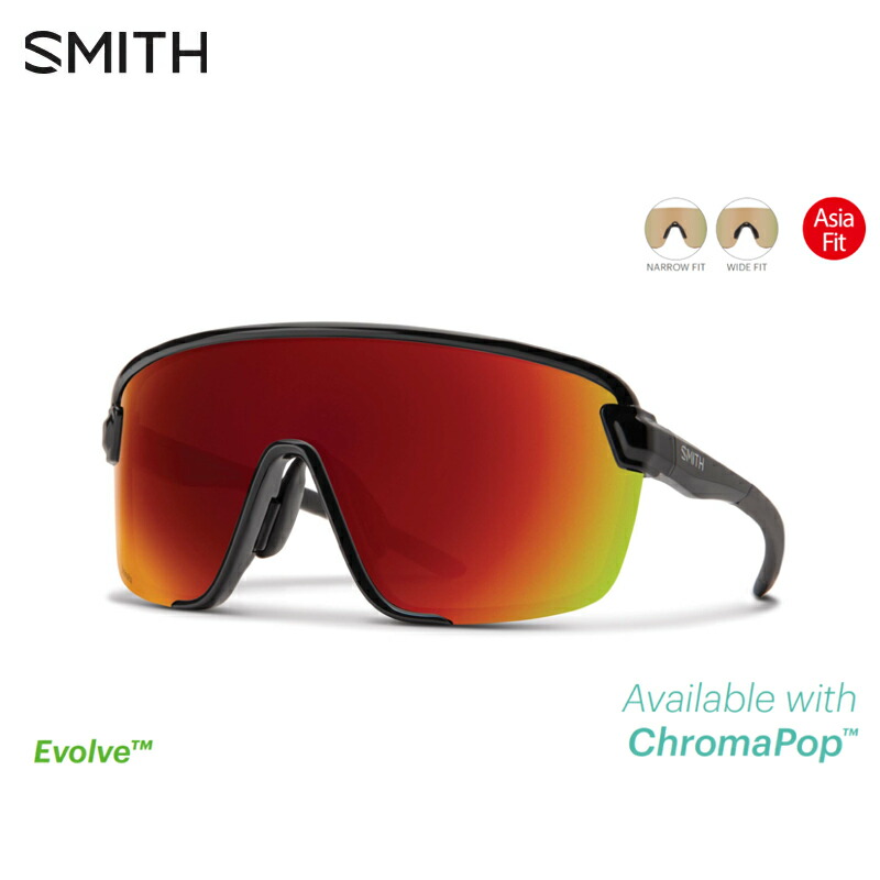 SMITH スミス Bobcat Asia Fit | Frame:Black | Lens:CP-Red Mirror & Clear サングラス
