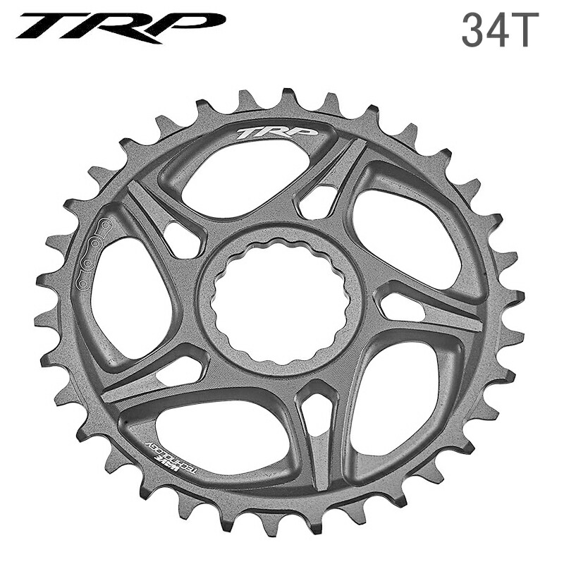 TRP ティーアールピー EVO 7 DH CHAINRING 34T サンドブラステッドブラック チェーンリング