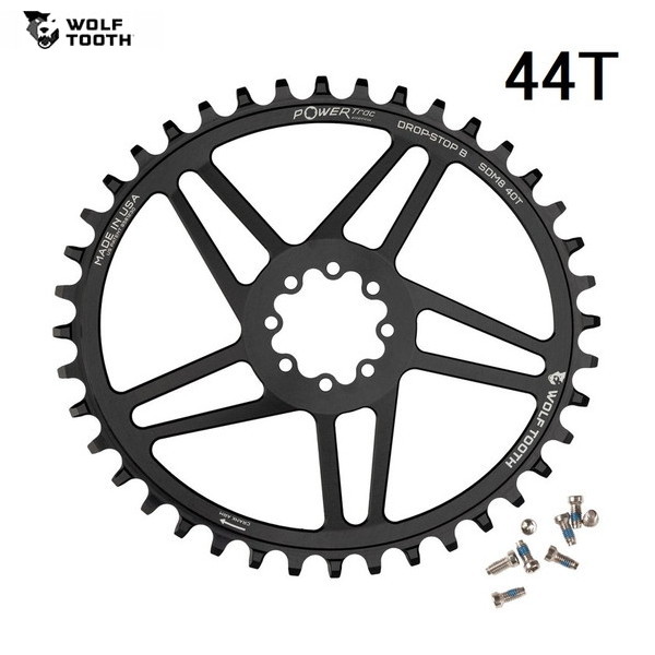 WolfTooth ウルフトゥース Elliptical Direct Mount Chainring for SRAM 8-Bolt 44T  チェーン店輪っか 自転車・サイクリング-チェーンリング-スポーツ・アウトドア