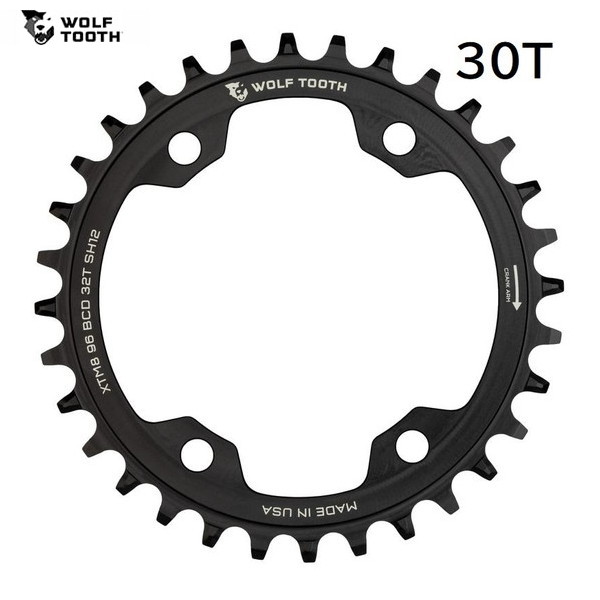 WolfTooth ウルフトゥース 96BCD Chainring for XT M8000 for Shimano 12 spd 30T チェーンリング