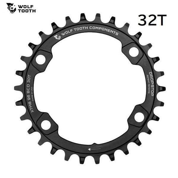 WolfTooth ウルフトゥース 96BCD Chainrings for XT M8000 - 96 x 32T  チェーン店輪っか 自転車・サイクリング-チェーンリング