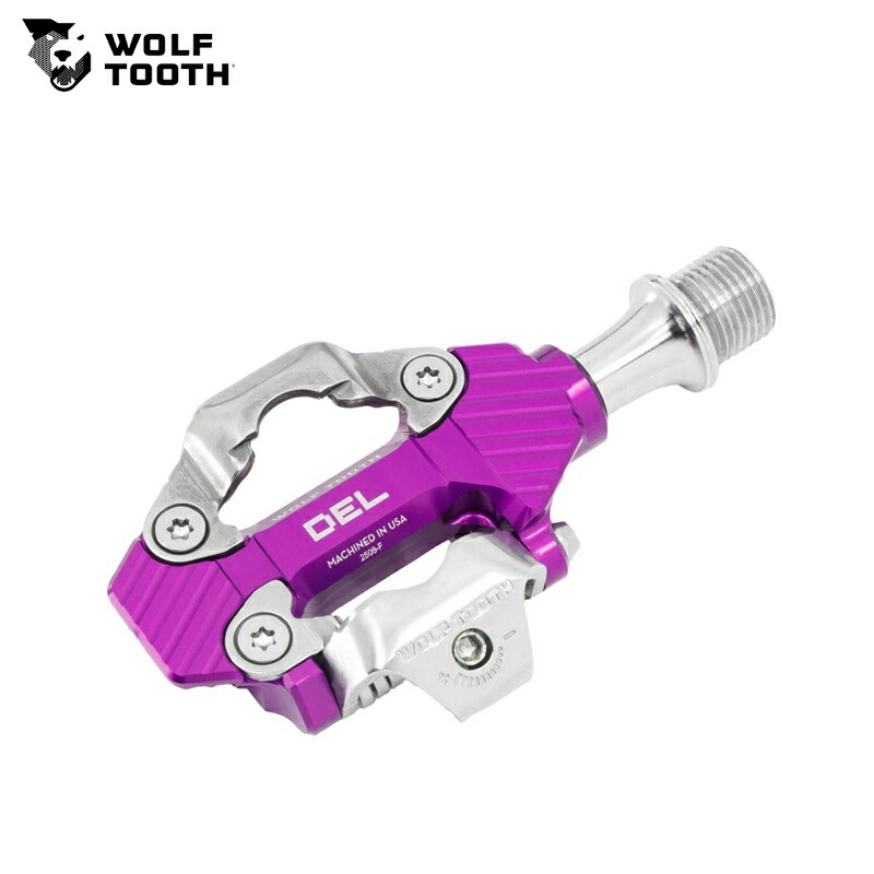 WolfTooth ウルフトゥース DEL Gravel Clipless Pedal Ultraviolet Purple  ペダル