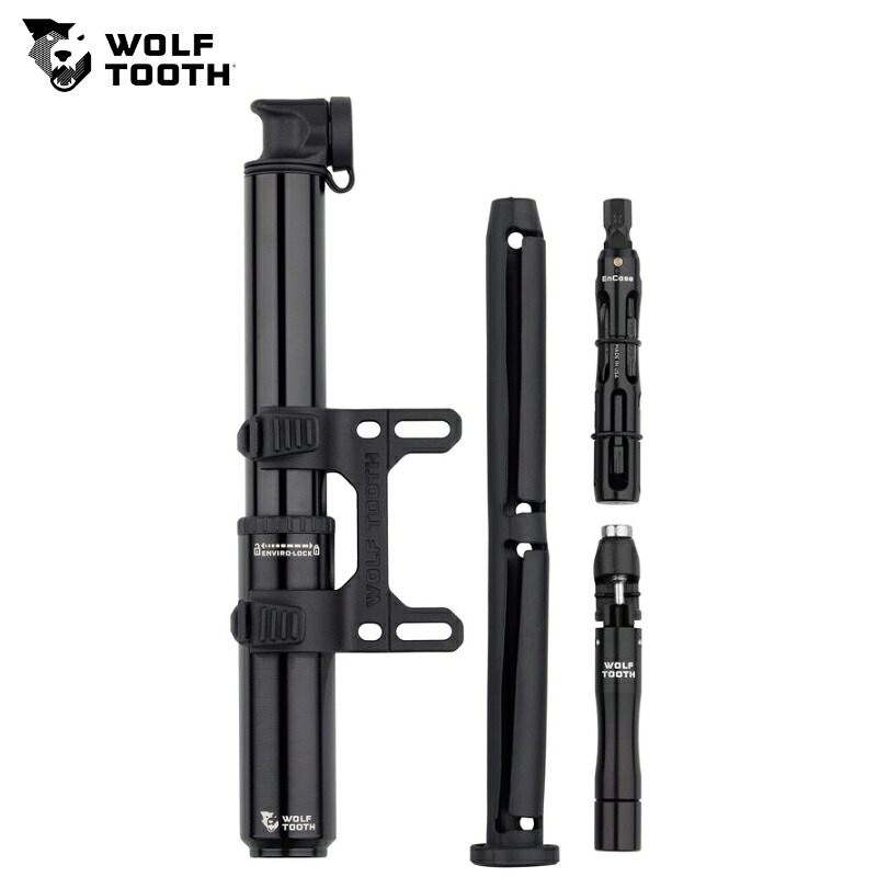 WolfTooth ウルフトゥース EnCase Pump 85cc with Hex Bit Wrench & Chain +Tire Plug Multi-Tools