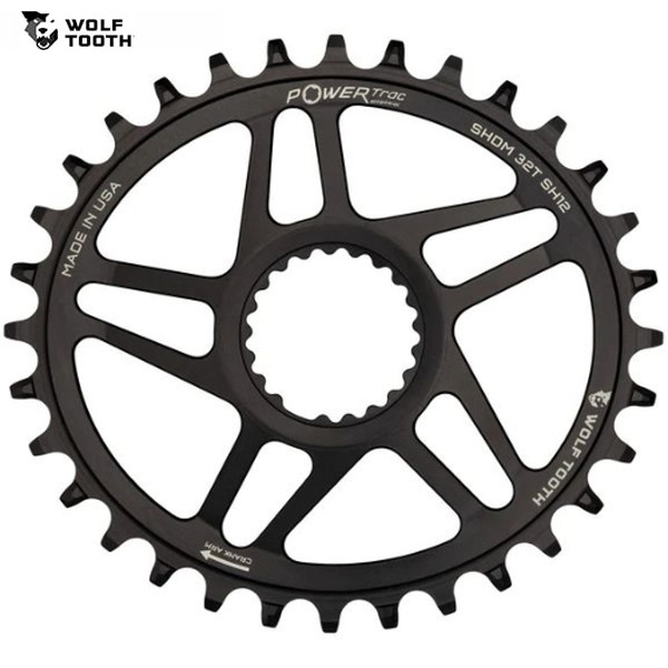 WolfTooth ウルフトゥース Elliptical Direct Mount Shimano Boost Chainring for Shimano 12 spd 34T チェーンリング