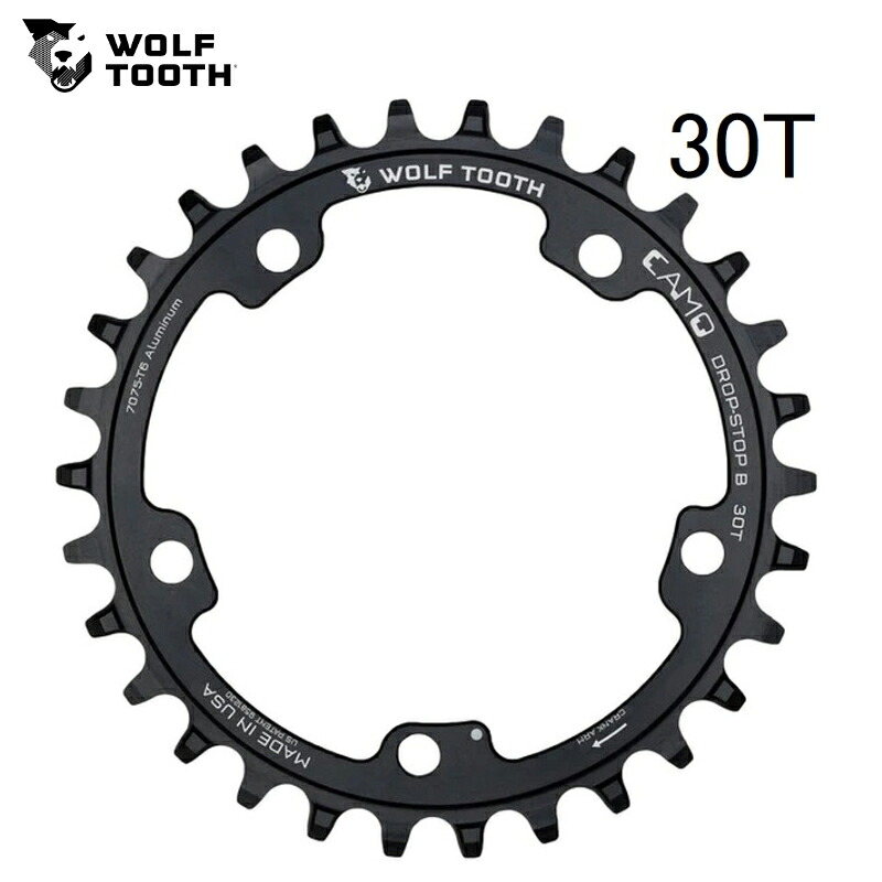 WolfTooth ウルフトゥース CAMO Round Chainring 30T Drop-Stop B チェーンリング
