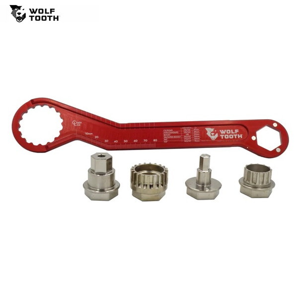 WolfTooth ウルフトゥース Pack Wrench and Inserts Kit - Ultralight BB Wrench and 1inch Hex Inserts 工具｜サイクリック店