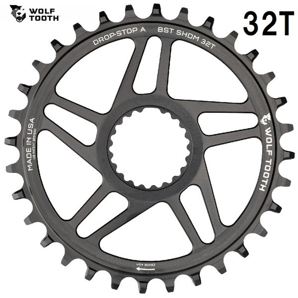 休日 32t チェーンリング Boost Mount WolfTooth Direct for Chainring ウルフトゥース Shimano  自転車・サイクリング