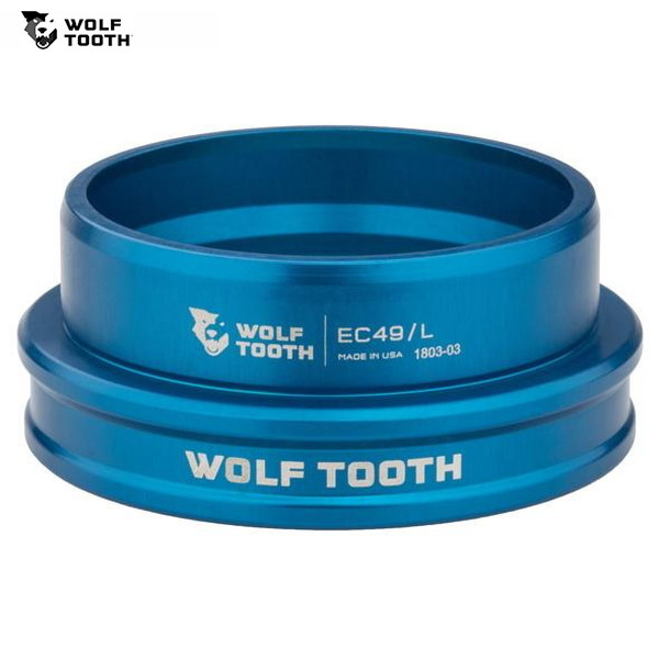 WolfTooth ウルフトゥース Wolf Tooth EC49/40 Lower Headset Blue|サイクリック店