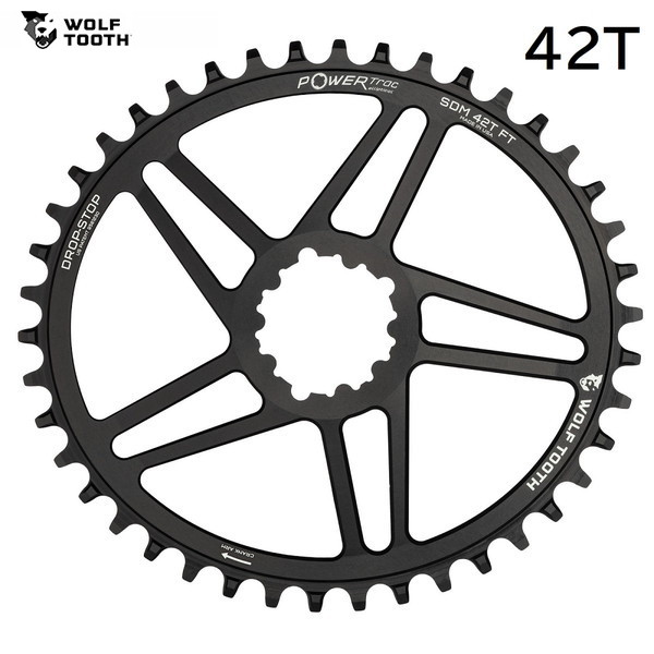 WolfTooth ウルフトゥース Elliptical Direct Mount Chainring for SRAM 42T compatible with SRAM Flattop｜サイクリック店