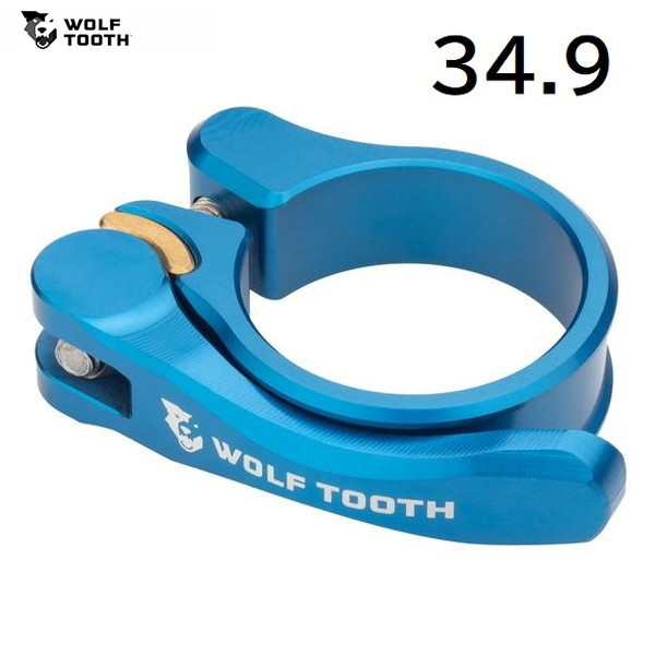 WolfTooth ウルフトゥース Wolf Tooth Seatpost Clamp 34.9mm Blue Quick Release
