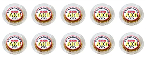 おうみ楽釣会青年部 海上釣堀 専用 楽釣餌 AKB+（エーケービープラス） エビ系 冷凍エサ 10個セット