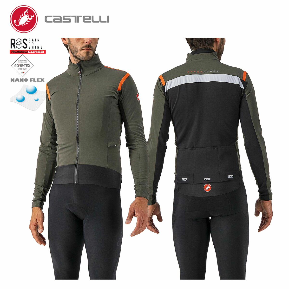 素晴らしい外見 CASTELLI 20503 ALPHA RoS 2 LIGHT JACKET カステリ 海外正規品 JACKET) RoS2 【新品】カステリ アルファロス2ジャケット(ALPHA その他