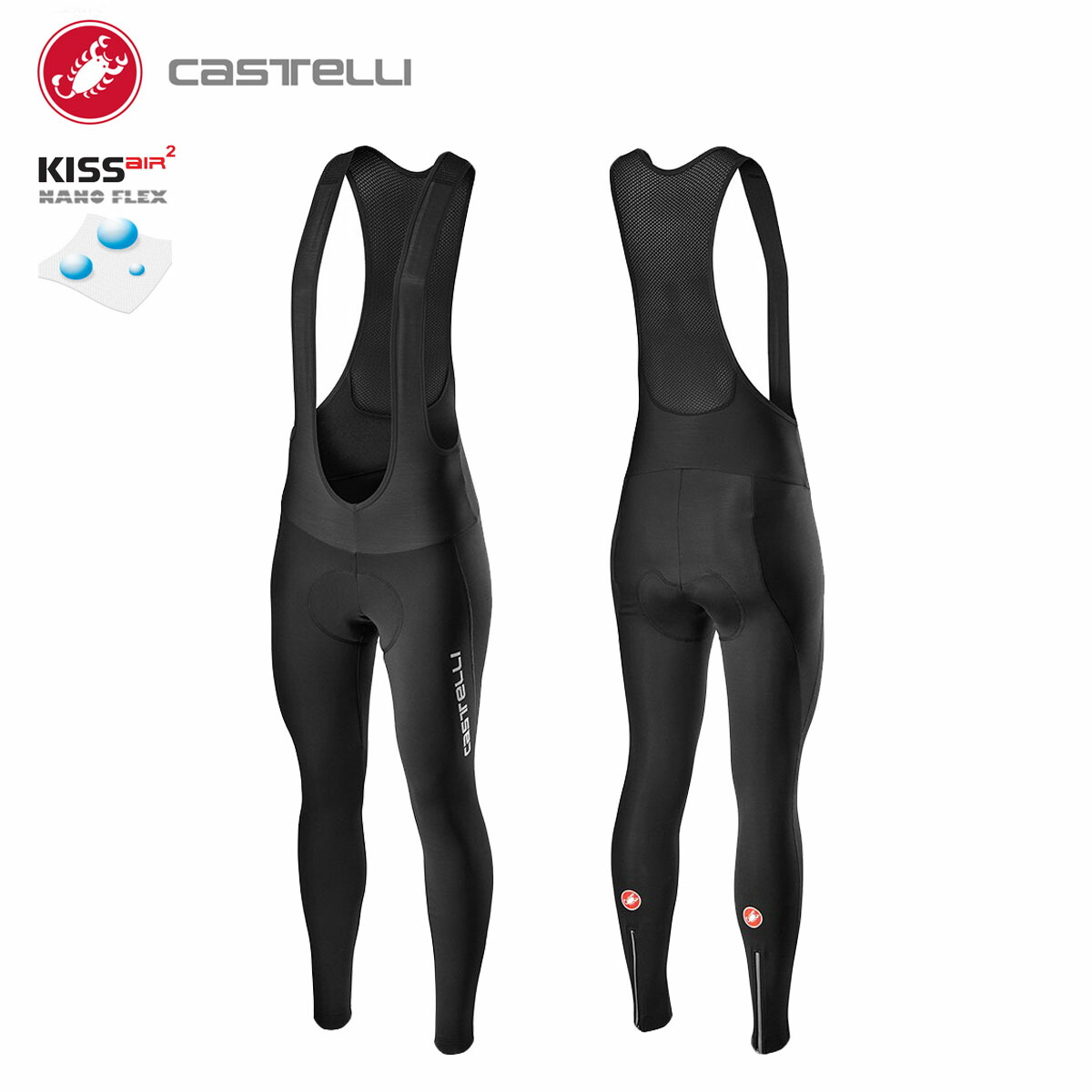 市場 取寄 WIND BIBTIGHT 20527 ビブタイツ カステリ CASTELLI ENTRATA