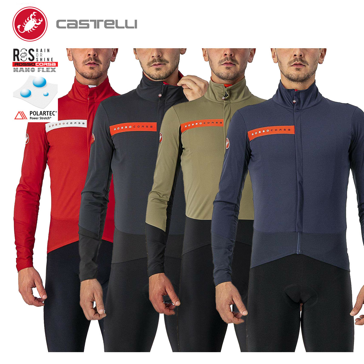 楽天市場】＜最安値挑戦中!!＞【即納】CASTELLI 18510 NELMEZZO RoS