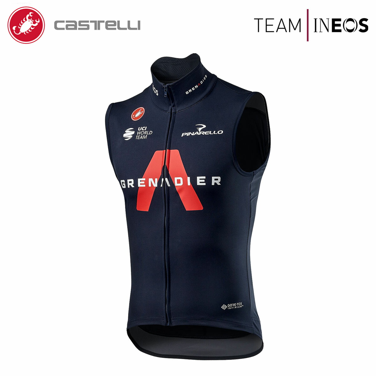 ＜最安値傍若無人中＞☆CASTELLI 31013 INEOS GRENADIERS PERFETTO ROS VEST カステリ 田の実雄 グレナディアーズ 防風雨合羽 より良い 自転車・サイクリング-ウェア