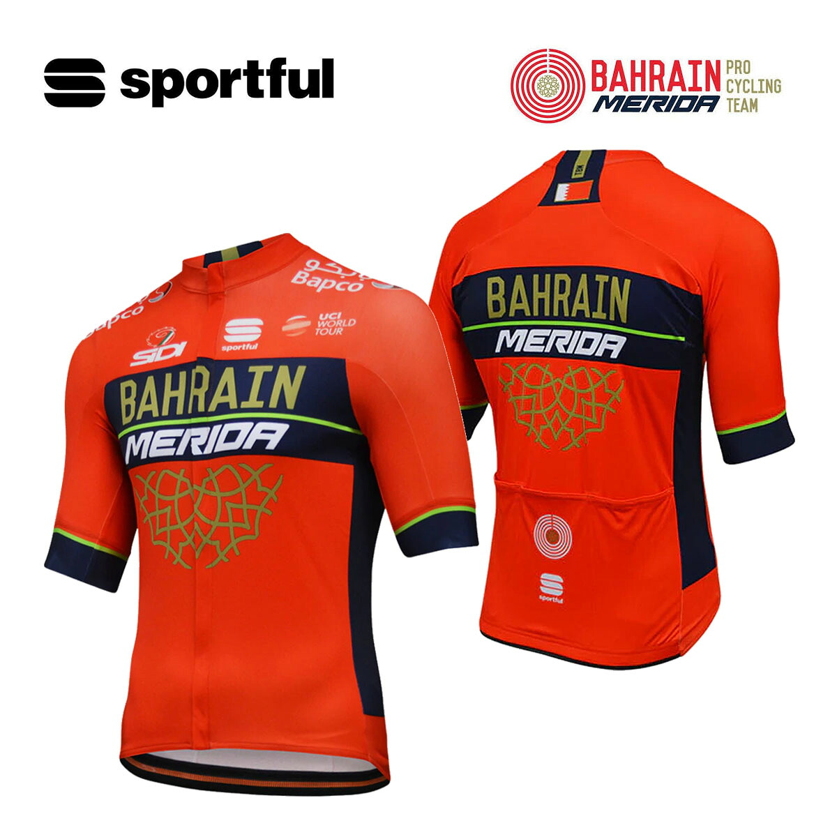 ＜最安値挑戦中＞☆Sportful BAHRAIN MERIDA スポーツフル バーレン・メリダ 半袖ジャージ(プロ選手モデル) 12,600円