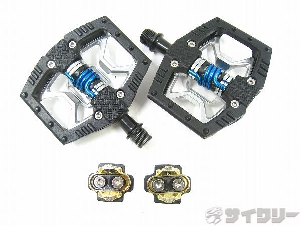 ペダル ビンディングペダル クランクブラザーズ 片面ビンディングペダル DOUBLESHOT 2 黒いこと - 中古