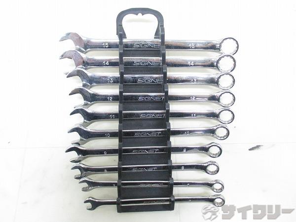 工具類/ケミカル 工具類 SIGNET ロングコンビネーションレンチセット 6-15mm - 中古