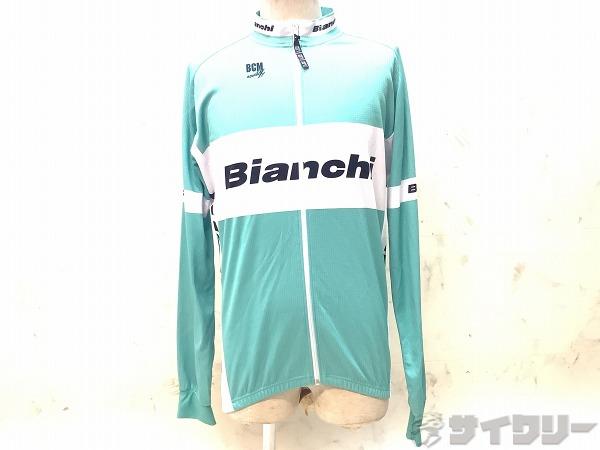 1313円 売れ筋がひ贈り物! トップス ジャケット BCM 長袖フルジップジャージ 裏起毛 BIANCHIロゴ サイズ