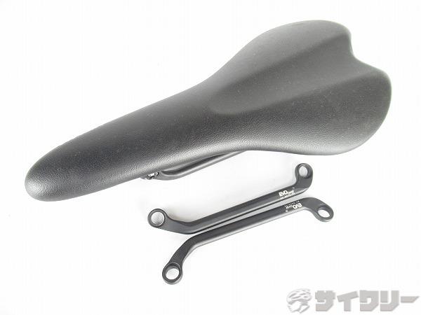 サドル モーガウ サドル FORSAGE　ブラック　アルミ＆カーボンレール（交換可能） - 中古