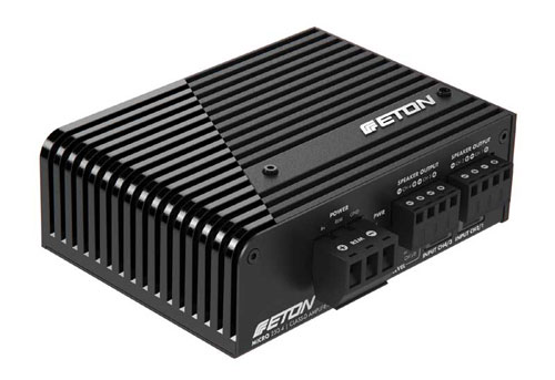 ETON　イートン　 MICRO-250.4 45W×2ch + 80W×2ch POWER AMP （4Ω負荷専用）　 ハイレベルインプット機能搭載　 ハイレベル専用RCAコネクター付ケーブル付属 MICRO 250_4