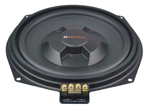 マッチ MATCH　 MW 8BMW-D BMW専用トレードインサブウーファー 2個セット アンダーシートウーファー PP62DSPと組み合わせに最適 2Ωのダブルボイスコイル仕様　