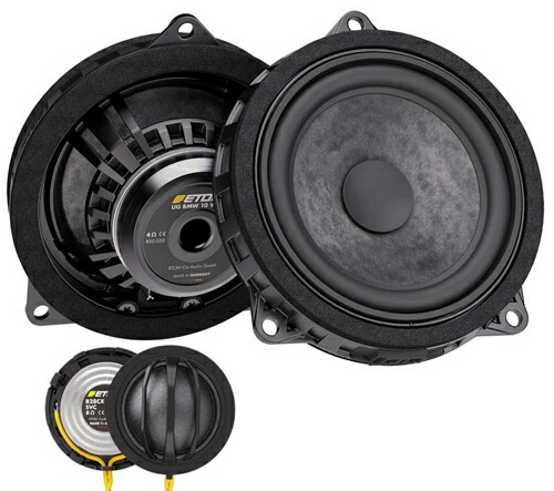 ETON　イートン　 UG BMW 10W U　 UP Grade アップグレード for BMWスピーカー　 10cm 2WAYトレードインスピーカー　 主にF20/F21/F30/F31/F32などドア鉄板側の取付に適合 MINIのフロント/リアスピーカー ULTIMATE Series　