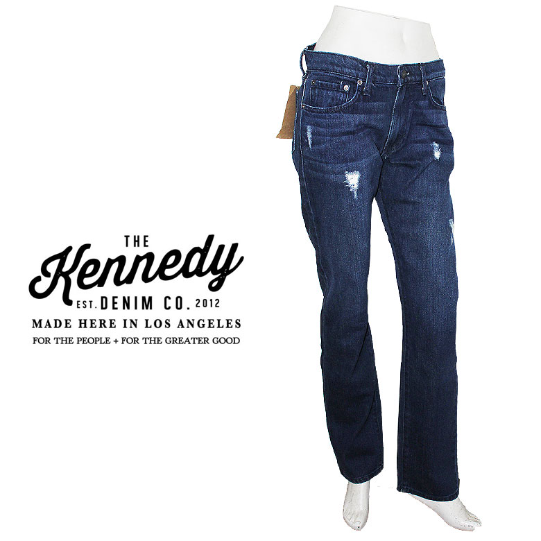 【KENNEDY DENIM】ケネディジーンズ ジーンズ デニム か細い相応う SLIMFIT ジーンズズボン下 不都合製作 濃紺色 メンズ かっこいい