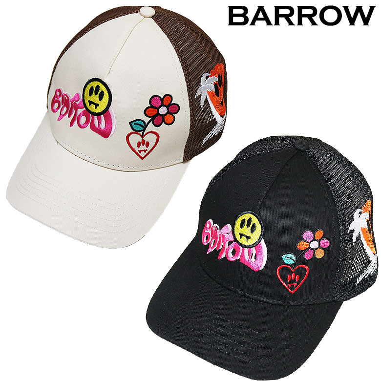 【楽天市場】【30%OFF】【BARROW】バロー キャップ 帽子 CAP マルチデザイン刺繍 TRUCKER HAT スナップバック