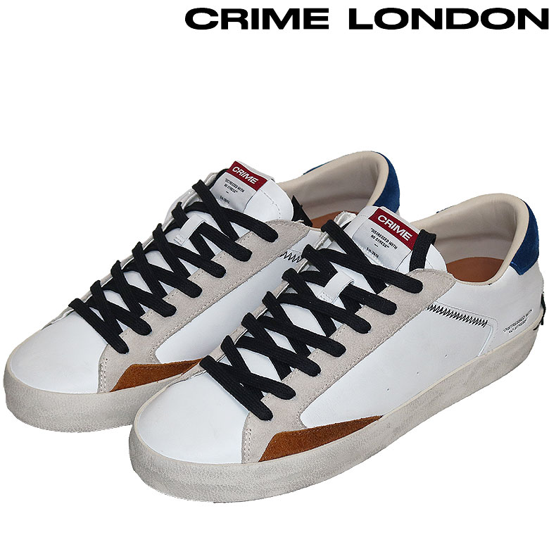 CRIME LONDON クライムロンドン スニーカー シューズ 靴 SK8 DELUXE MID ミッドカット 23年秋冬 サイドZIP メンズ