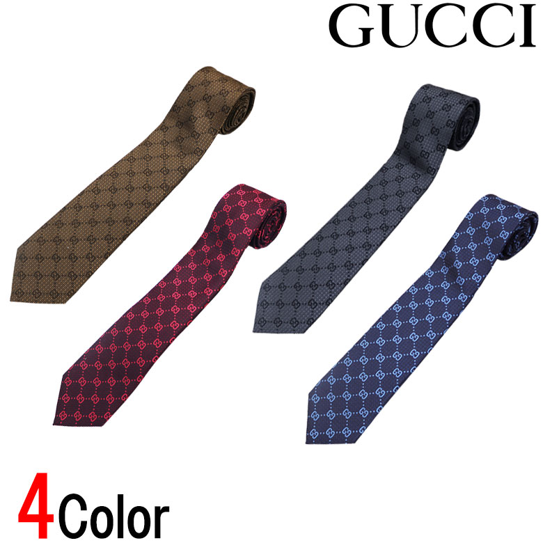 【GUCCI】グッチ ネクタイ タイ TIE シルク GGロゴ メンズ プレゼント ジャカード 父の日ギフト PICOTS