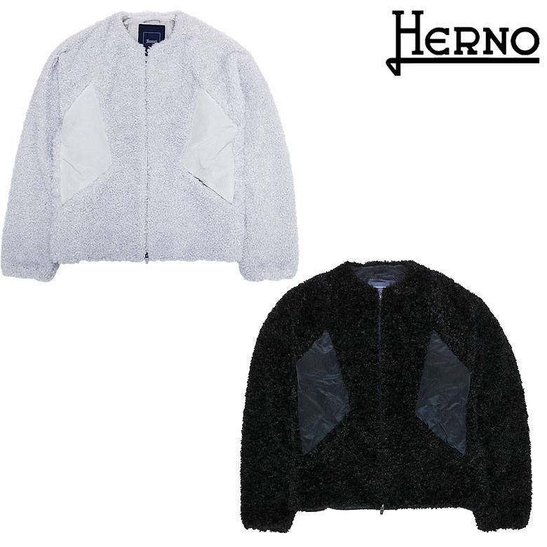 【楽天市場】HERNO ヘルノ ジップジャケット ボアジャケット ライトアウター LAMINAR ラミナー 暖かい 秋冬 切り替え 高級：DBLAND